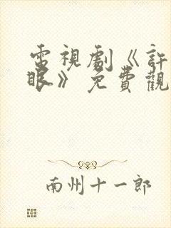 电视剧《许我耀眼》免费观看