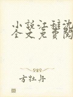 小说江稚沈卿尘全文免费阅读