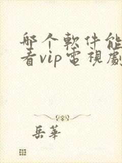 哪个软件能免费看vip电视剧