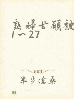 熟妇甘愿被调教1～27