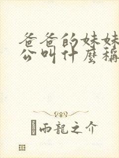 爸爸的妹妹的老公叫什么称呼