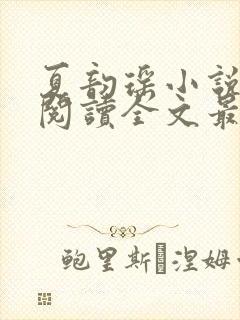 夏韵瑶小说免费阅读全文最新章节