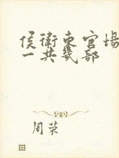 侯卫东官场笔记一共几部