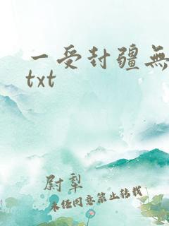 一受封疆无删减txt