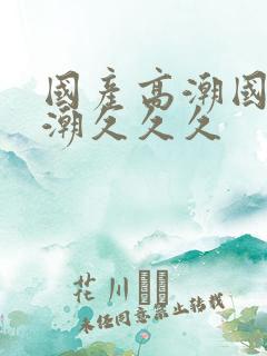 国产高潮国产高潮久久久