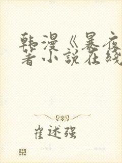 韩漫《暴夜》原著小说在线看