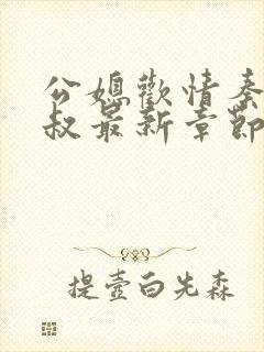 公媳欢情秦岚杨叔最新章节列表