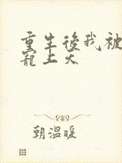 重生后我被太子宠上天