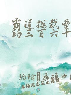 霸道总裁爱上我的三百六十天