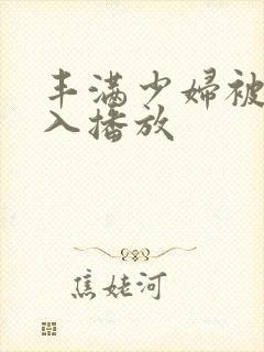 丰满少妇被猛进入播放