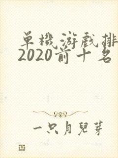 单机游戏排行榜2020前十名