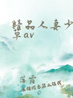 精品人妻少妇嫩草av