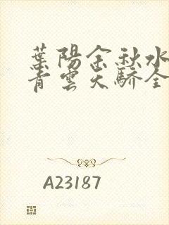 叶阳余秋水官路青云天骄全文免费阅读