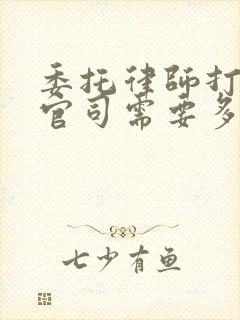 委托律师打离婚官司需要多少钱