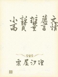 小说推荐文笔好高质量言情