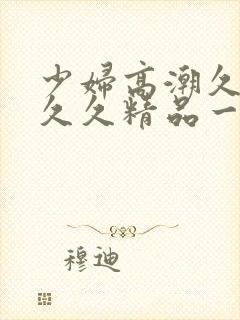 少妇高潮久久久久久精品一