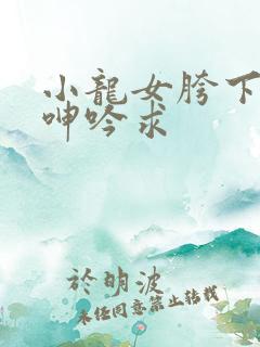 小龙女胯下娇喘呻吟求