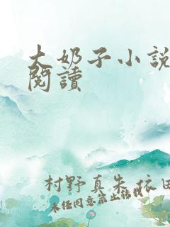 大奶子小说在线阅读