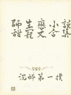 师生恋小说言情甜宠文合集