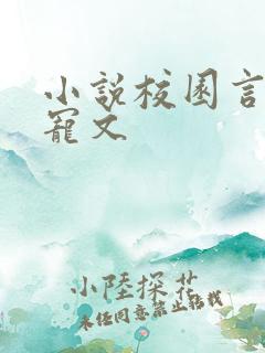 小说校园言情甜宠文