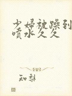 少妇被躁到高潮喷水久久