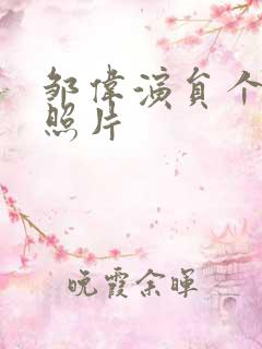 邹伟演员个人的照片