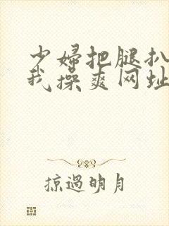 少妇把腿扒开让我操爽网址