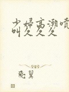 少妇高潮喷水惨叫久久久