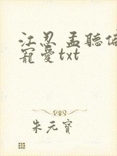 江忍 孟听偏偏宠爱txt