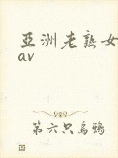 亚洲老熟女啪啪av