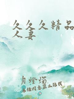 久久久精品少妇人妻