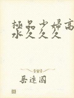 极品少妇高潮喷水久久久