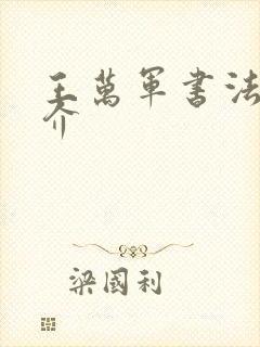 王万军书法家简介