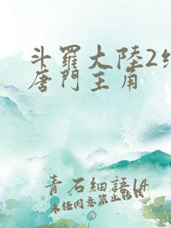 斗罗大陆2绝世唐门主角