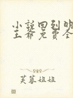 小说回到明朝当王爷免费全文阅读