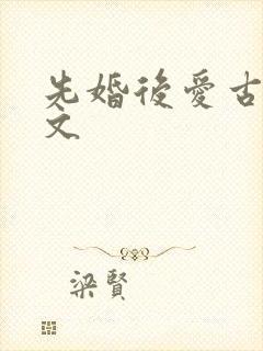 先婚后爱古言甜文