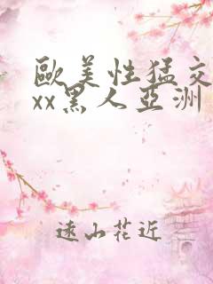 欧美性猛交xxxx黑人亚洲一区