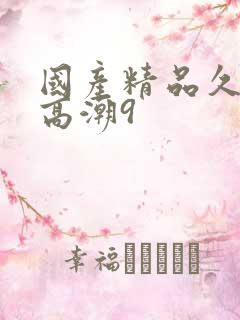 国产精品久久久高潮9