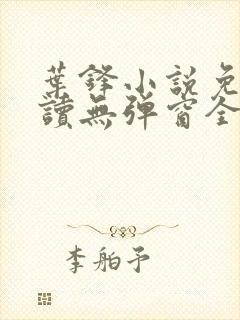 叶锋小说免费阅读无弹窗全文