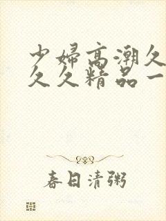 少妇高潮久久久久久精品一