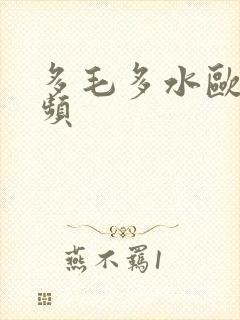 多毛多水欧美视频