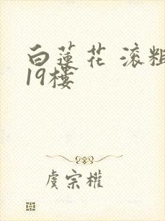 白莲花 滚粗 19楼