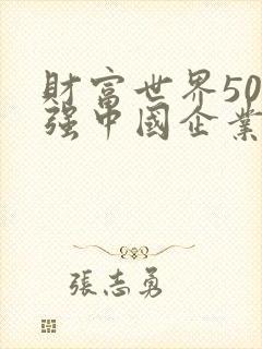 财富世界500强中国企业名单