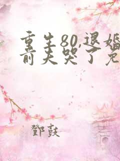 重生80,退婚前夫哭了免费阅读