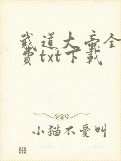 武道大帝全文免费txt下载