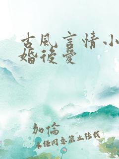 古风言情小说先婚后爱