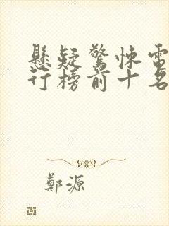 悬疑惊悚电影排行榜前十名