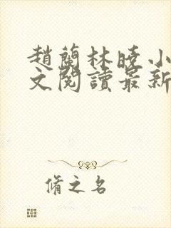 赵兰林晓小说全文阅读最新章节