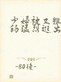 少妇被又粗又长的猛烈进出