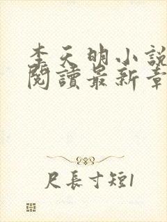 李天明小说免费阅读最新章节